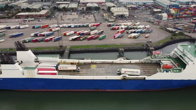 STENA FORETELLER Ferry at Belfast Harbour Northern Ireland