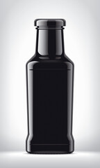 Glass Bottle on background. 