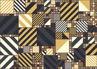 Abstract Geometric Pattern generative computational art illustration