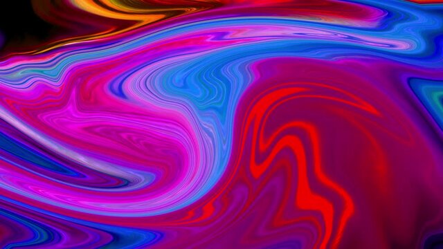 3840x2160 25 Fps. Swirls Of Marble. Creative Design Of 3D Background With Neon Colors Vibrant Gradients And Liquid Gradients. Abstract Colorful Wave Backdrop Seamless Loop.

