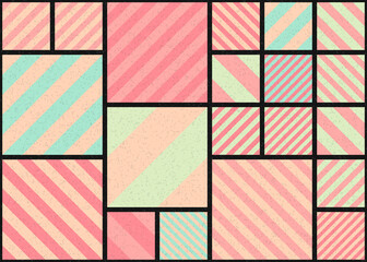 Abstract Geometric Pattern generative computational art illustration