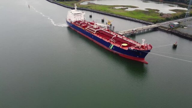 HAFNIA SOYA unloading oil at Belfast Harbour Northern Ireland 