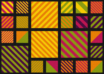 Abstract Geometric Pattern generative computational art illustration