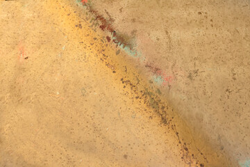 Photo of old and rusty military vehicle armored surface plate.