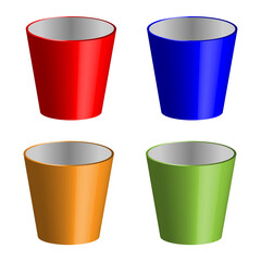 3d vector graphic illustration of a cup for drinking