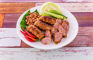 Grilled pork fermented favorite street food