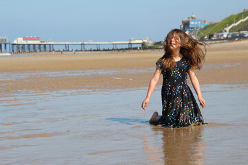 Fototapeta premium woman on the beach