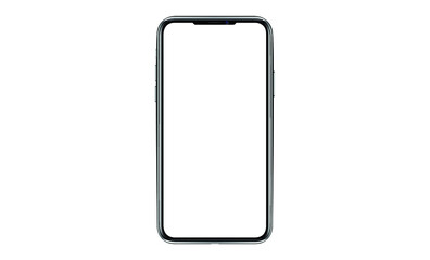 Smartphone with a blank screen lying on a flat surface. High Resolution Vector illustration of responsive web design ,app, template site,The shape of a modern mobile phone Designed New black frameless