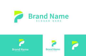 Letter P Abstract Modern Branding Logo Concept Design