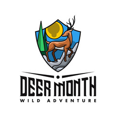 Logo Mountain Deer Shield 