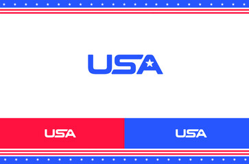 USA America US Stars Branding Logo Concept Design