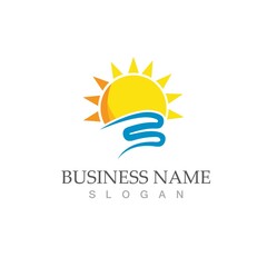 Naklejka premium Sun Vector illustration Icon