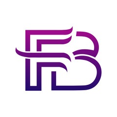 Creative FB logo icon design