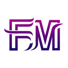 Creative FM logo icon design