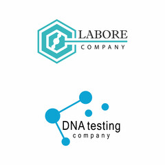 DNA gene Logo Template vector symbol illustration