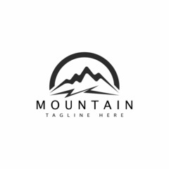 Mountain icon Logo Template Vector illustration design