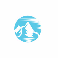 Mountain icon Logo Template Vector illustration design