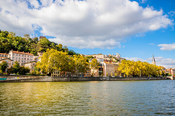 Les Quais de Saône et le quartier de Saint-Georges à Lyon