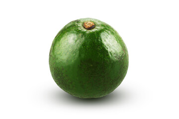 avocado fruit isolated on white background with clipping path