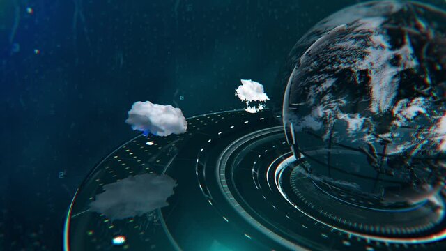 Weather forecast background 4k 