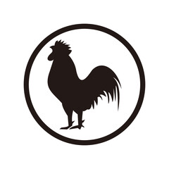 Chicken rooster icon illustration sign