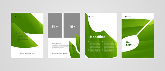Template layout with green theme, for your promotion project.