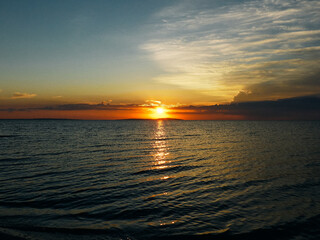 Fototapeta na wymiar Sunset at sea.