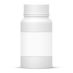 White Plastic Bottle