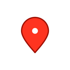 Location icon, map pin, gps mark pointer vector.