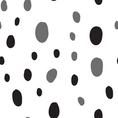 Hand drawn circles. Abstract geometric seamless pattern. Trendy texture. Background texture.