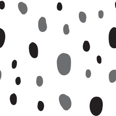 Hand drawn circles. Abstract geometric seamless pattern. Trendy texture. Background texture.