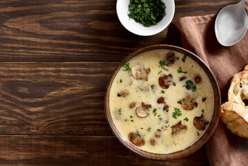 Creamy mushroom soup