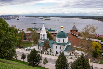 Fototapeta na wymiar The Church of Saint Simeon Stylites in kremlin, Nizhny Novgorod, Russia
