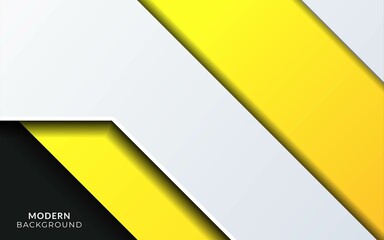 Modern stylish yellow background with paper cut effect.