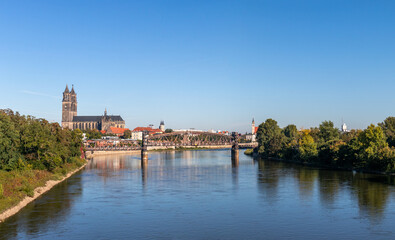 Obraz premium Bilder aus der Landeshauptstadt Magdeburg