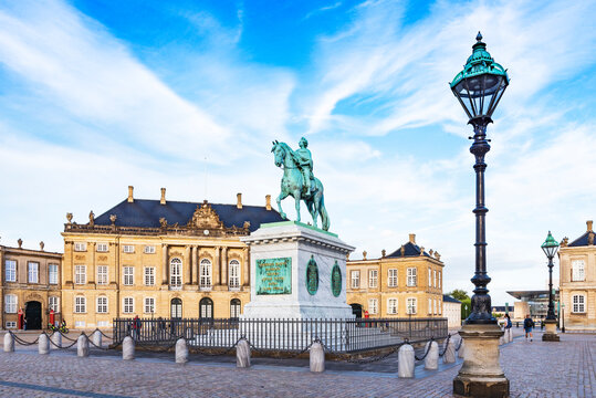 view of amalienborg castle in copenhagen denmark