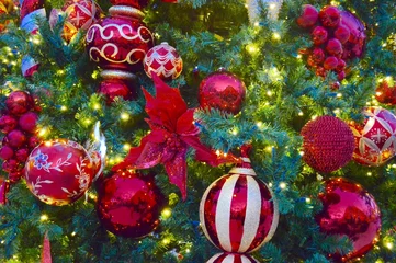 Foto auf Acrylglas Neapel Christmas decoration in Naples Florida 