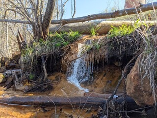 mini waterfall in Eau Claire, Wisconsin