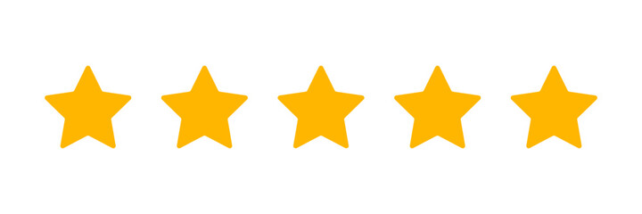 Fototapeta premium Five Star Rating Illustration Vector