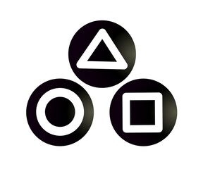 Simple game button icon. vector design illustration. © Yudo