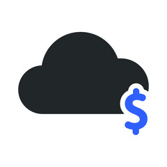 cloud balance icon design vector
