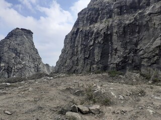 rocks in the mountains