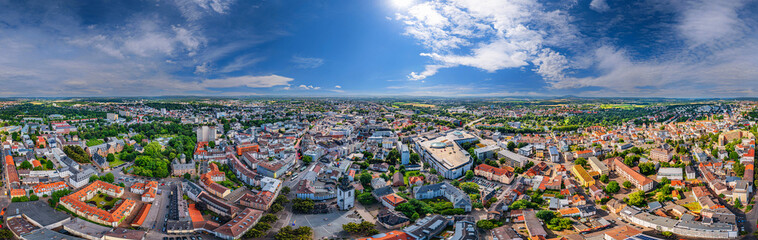 Gießen Germany 360° Cityscape aerial