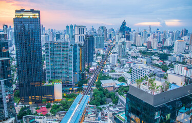 The Cityscape of Bangkok Thailand