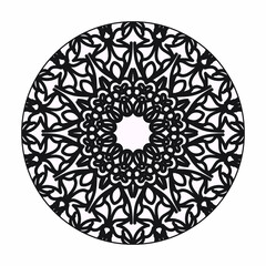 Vector round abstract circle. Mandala style.