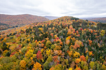 autumn landscape in the mountains of Vermont