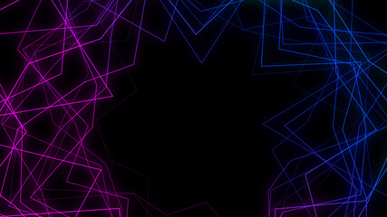 Abstract plexus technology futuristic network background. Connection Polygons And Web Concept. Digital, Communication And Technology Network Background
