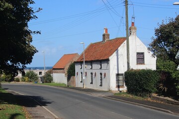 Naklejka premium Cottage, Mappleton, East Riding of Yorkshire.