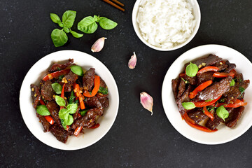 Thai beef stir-fry