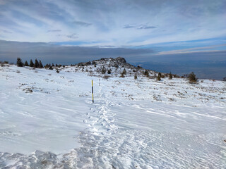 Amazing Winter panorama of Vitosha Mountain, Bulgaria